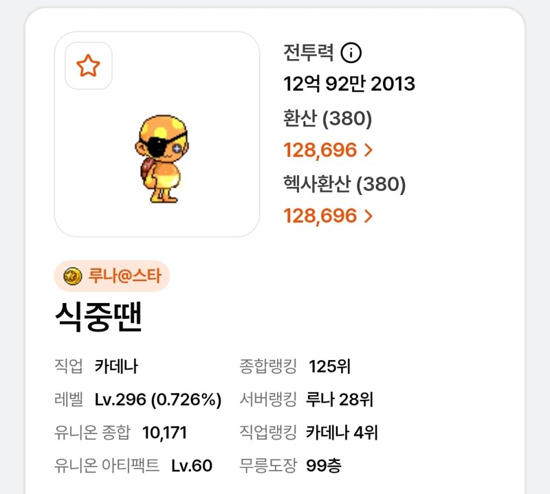 ㅇㅂ)중땐이 12.86으로 하발솔 연모 클리어