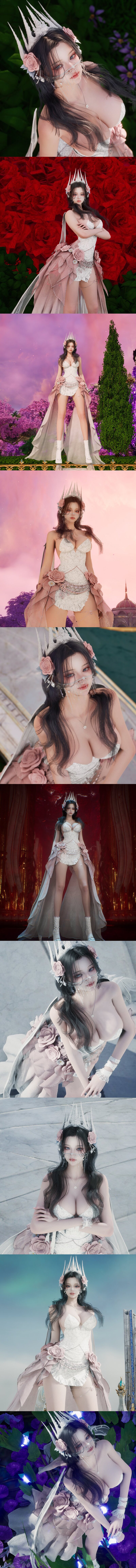 [의상정보] 붉은연심하의 코디 1탄_5종(흰핑)