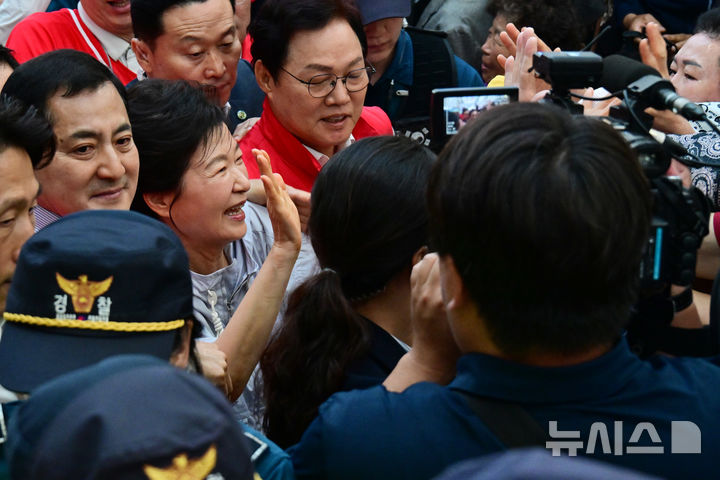 박근혜 경남 진주 방문 현장