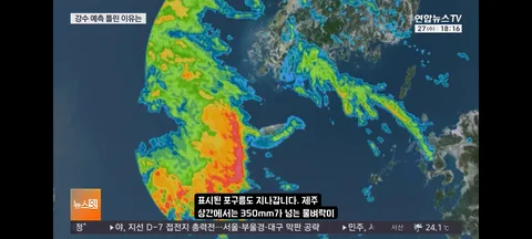 강수량 많이 빗나간 이유