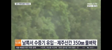 강수량 많이 빗나간 이유