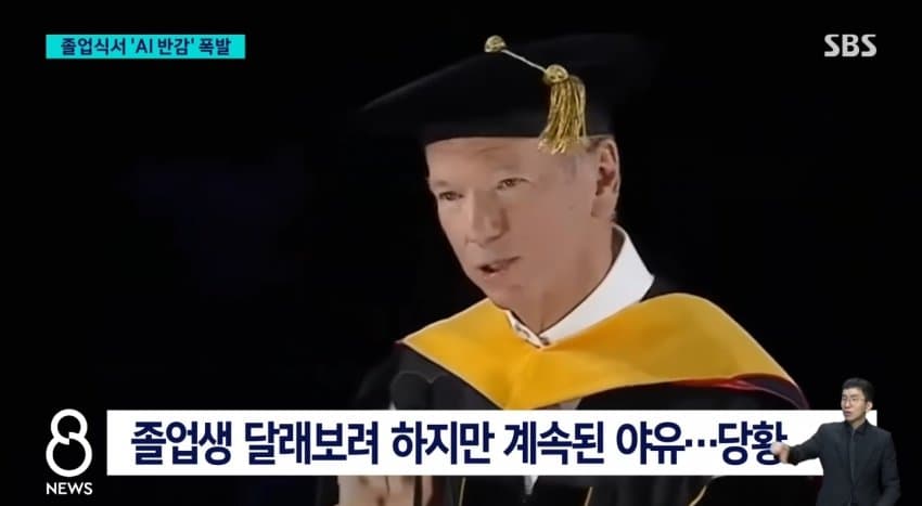 자꾸 높으신분들이 AI를 산업혁명에 비유하니까 분노한 학생들이 야유 퍼붓는 미국 졸업식