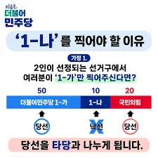 내일 민주당 투표하실때 1-나에 투표!!!!