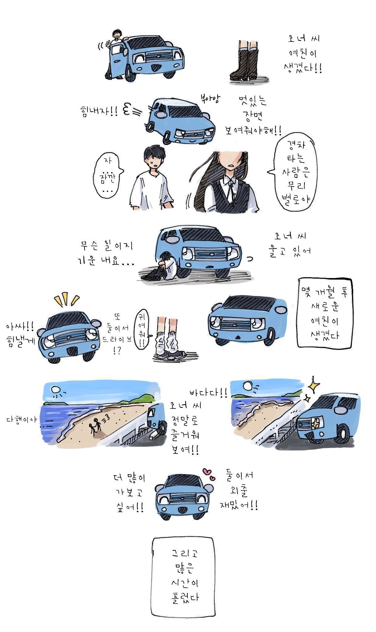 첫 차 사는 manhwa