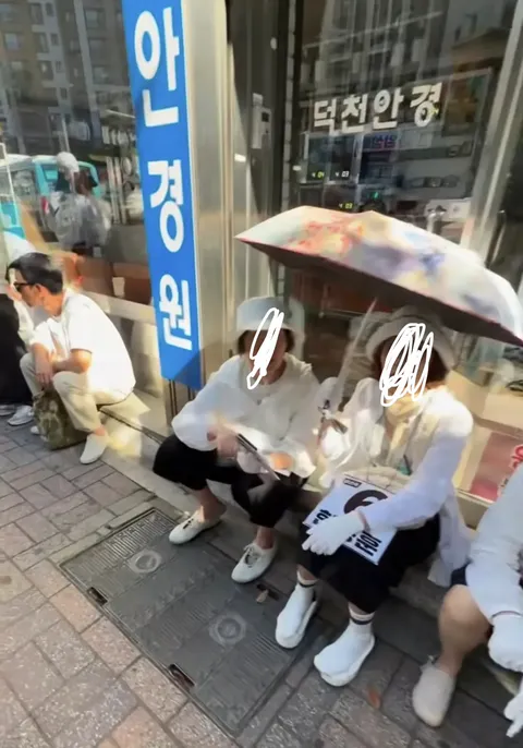 부산 북구갑에서 활동하는 한동훈 지지자들 모습