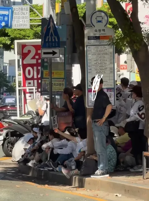 부산 북구갑에서 활동하는 한동훈 지지자들 모습