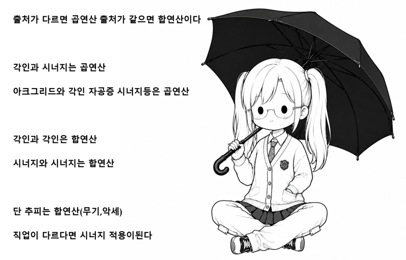 로아 직업시너지를 귀여운 이슬비와 알아보자