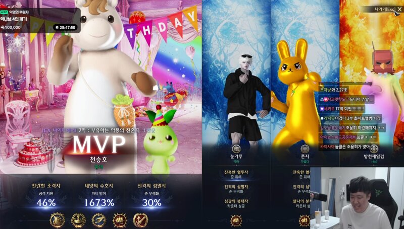 ㅇㅂ) 눈가루 쫀지 방천제일검 천승호 나브 4인클