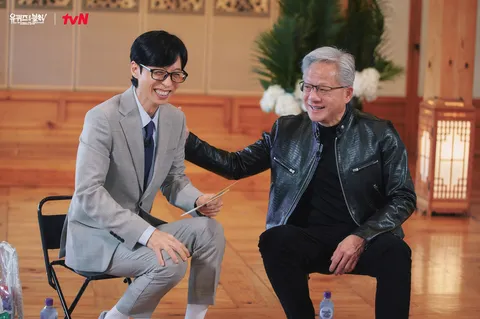 춤추는 젠슨 황 feat.케데헌 골든 [유퀴즈 촬영장]