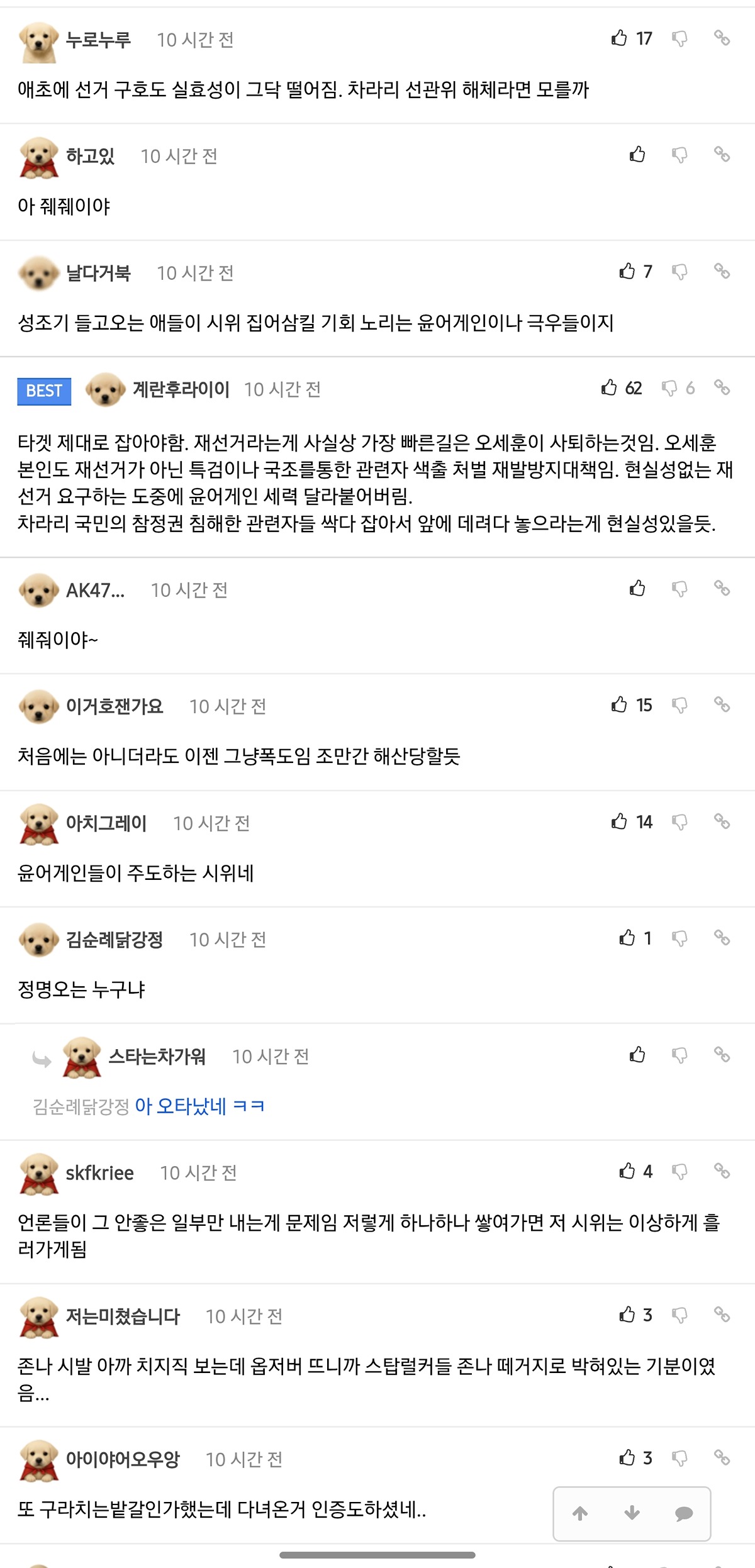 펨코에서  잠실 윤어게인 시위 참여하다가 현타 온 후기 +댓반응 추가