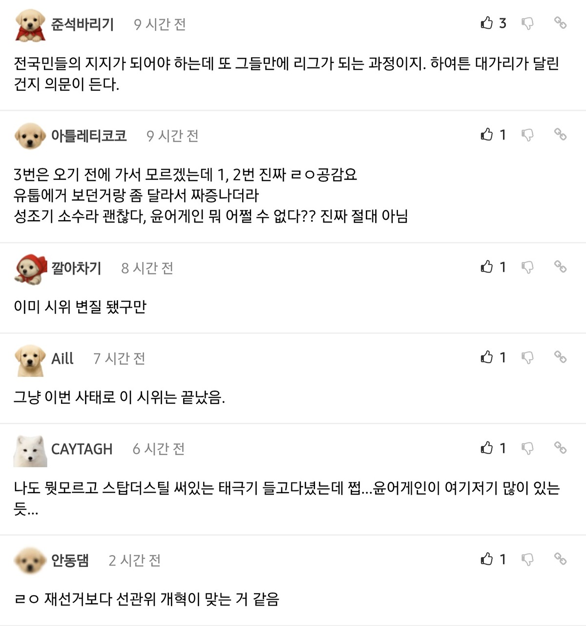 펨코에서  잠실 윤어게인 시위 참여하다가 현타 온 후기 +댓반응 추가
