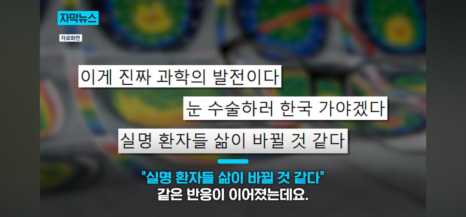 살아있는 인공각막 만드는데 성공