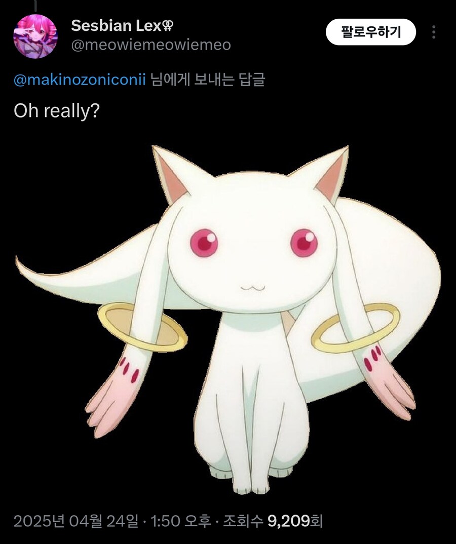 마법소녀 글 올리면 나오는 양덕찐따들