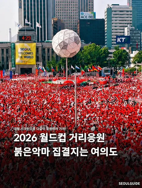 광화문,여의도와 각 지방에서 진행되는 월드컵 거리응원들
