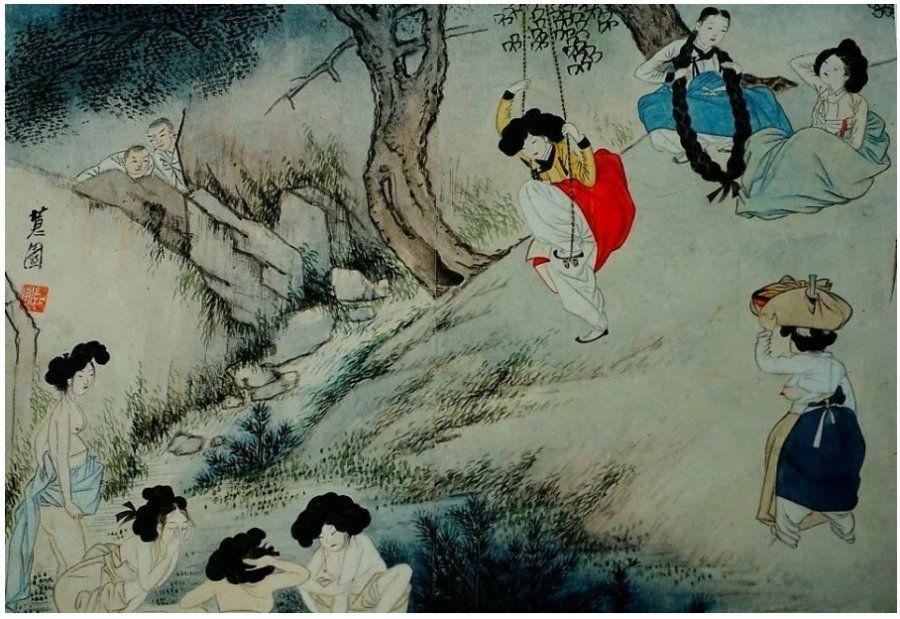 조선의 야한 상상력, 신윤복의 단오풍정.