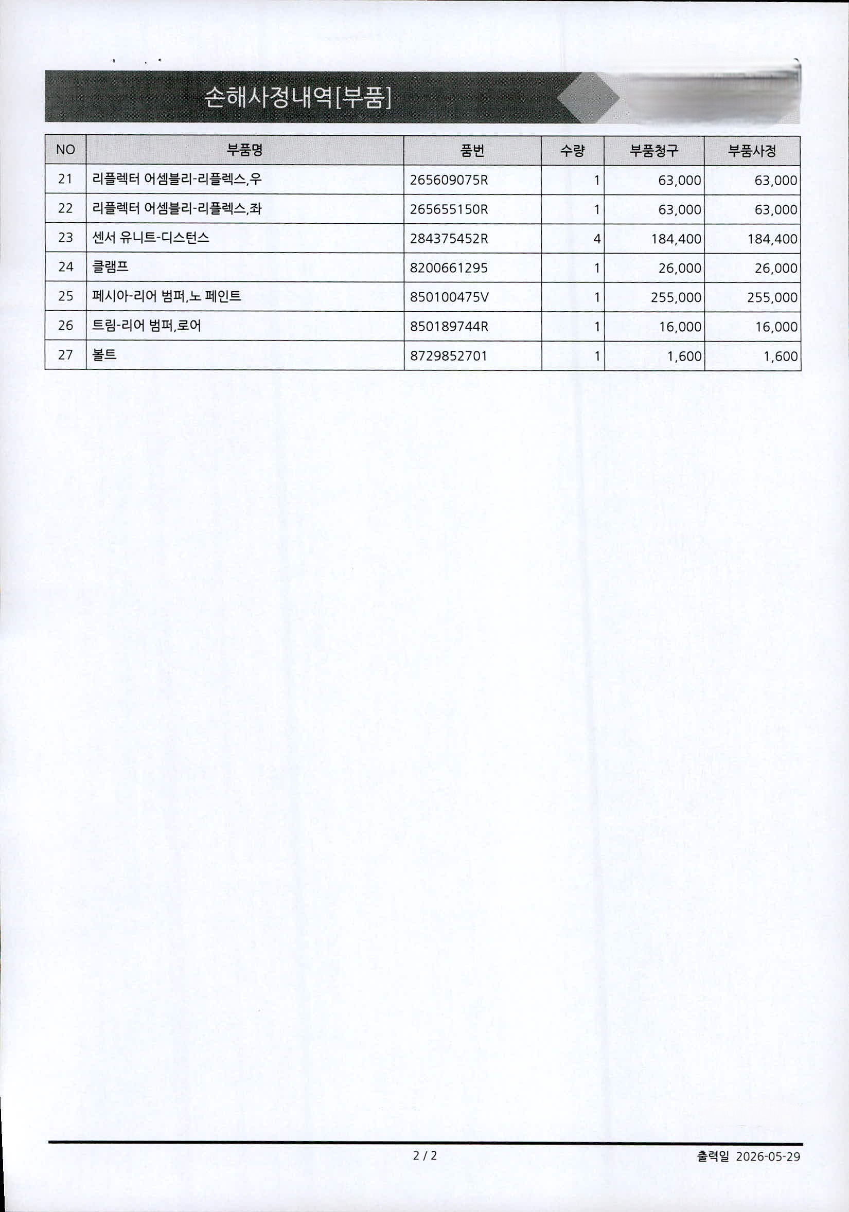 첫 사고인데 처리 과정이 맞는 건지 궁금합니다. 수리비와 렌트비도 적정한지 의견 부탁드립니다.