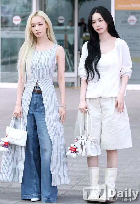 멕시코로 월드컵 응원 가는 에스파 와 권은비