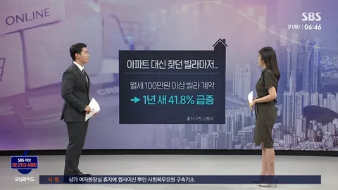월세 100만 원' 빌라 급증..'싹이 말랐다'