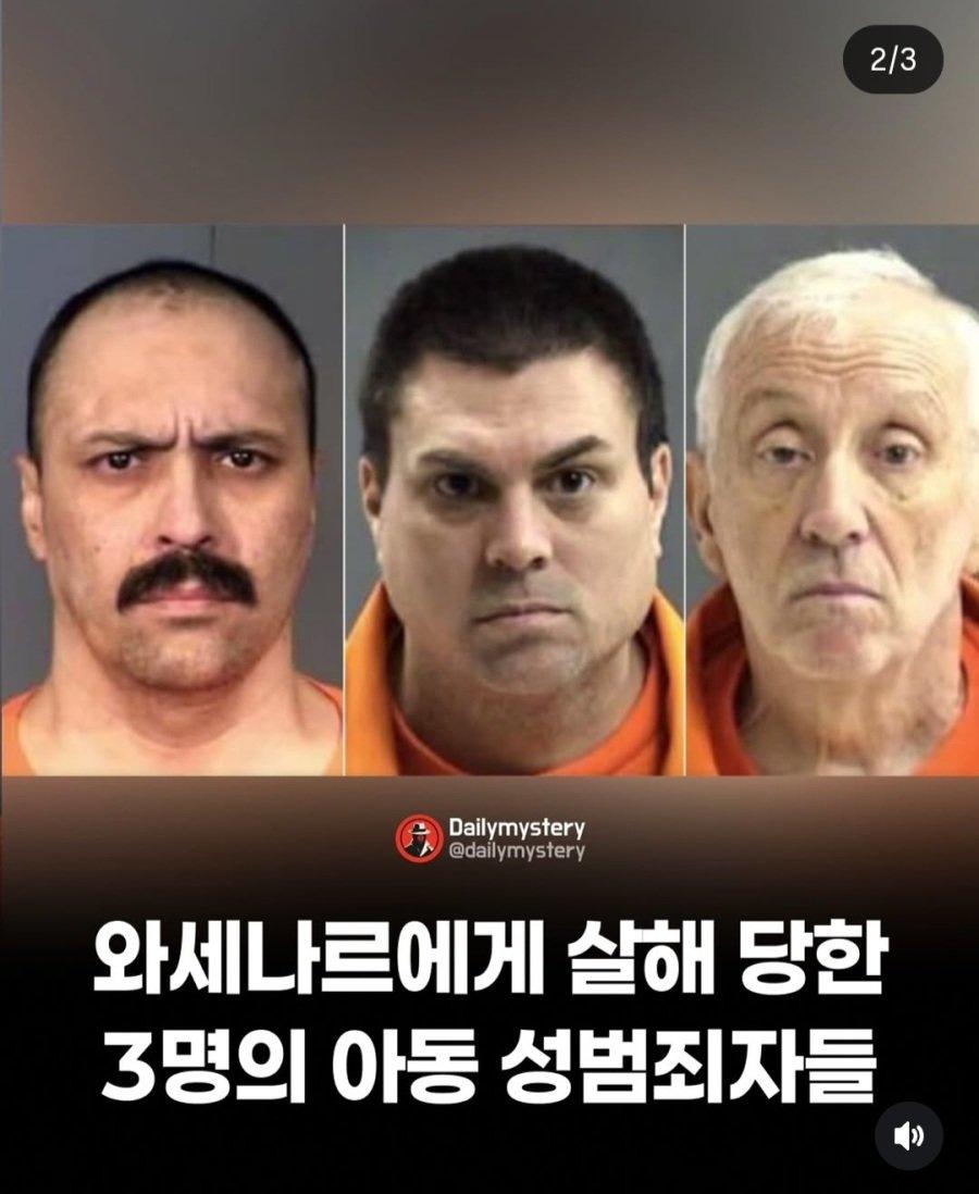 감옥에서 아동 성범죄자 3명 살해한 무기수
