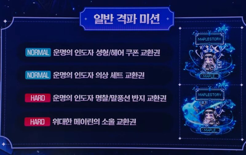 메이플 OVERDRIVE 쇼케이스 정리 : 선물/로드맵 등
