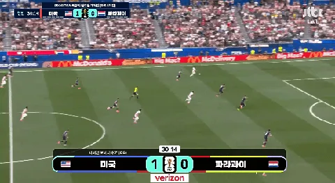 월드컵 D조 미국 vs 파라과이 경기결과