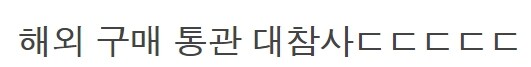 해외 의류구매 귀국, 공항 통관적발 억울..