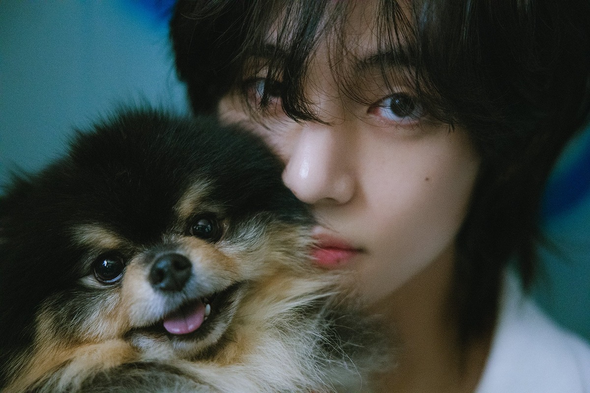 강아지 인형보고 관중석으로 뛰어가는 방탄소년단 뷔