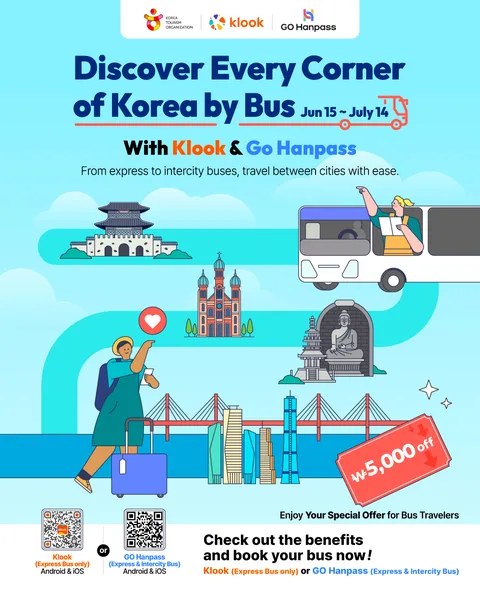 외국인 관광객 대상 전국 고속·시외버스 예매 할인 지원