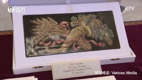 이재명 대통령, 레오 14세 교황 면담 영상 사진 자료