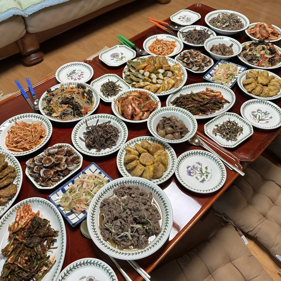 엄마님! 일본에서 가족이 오는데 한국 가정식 부탁드려요!