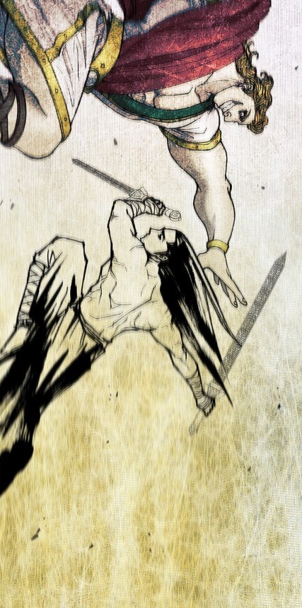홀로 있는 로마황제를 암살하러 찾아간 암살자.MANHWA
