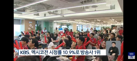 월드컵 방송사 시청률들