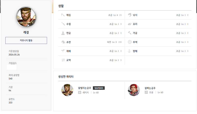 부계로 길드만들었구나