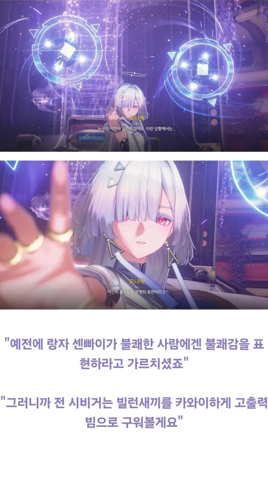 명조) 모니에가 불속성인 합리적인 이유