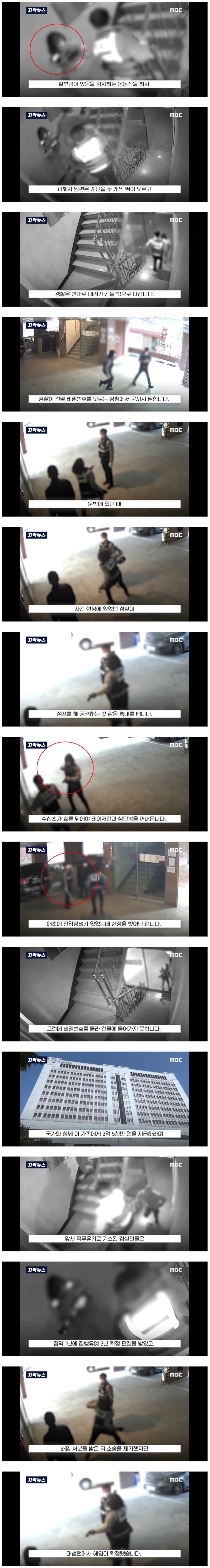 칼부림 사건을 보고 도망갔던 경찰 근황