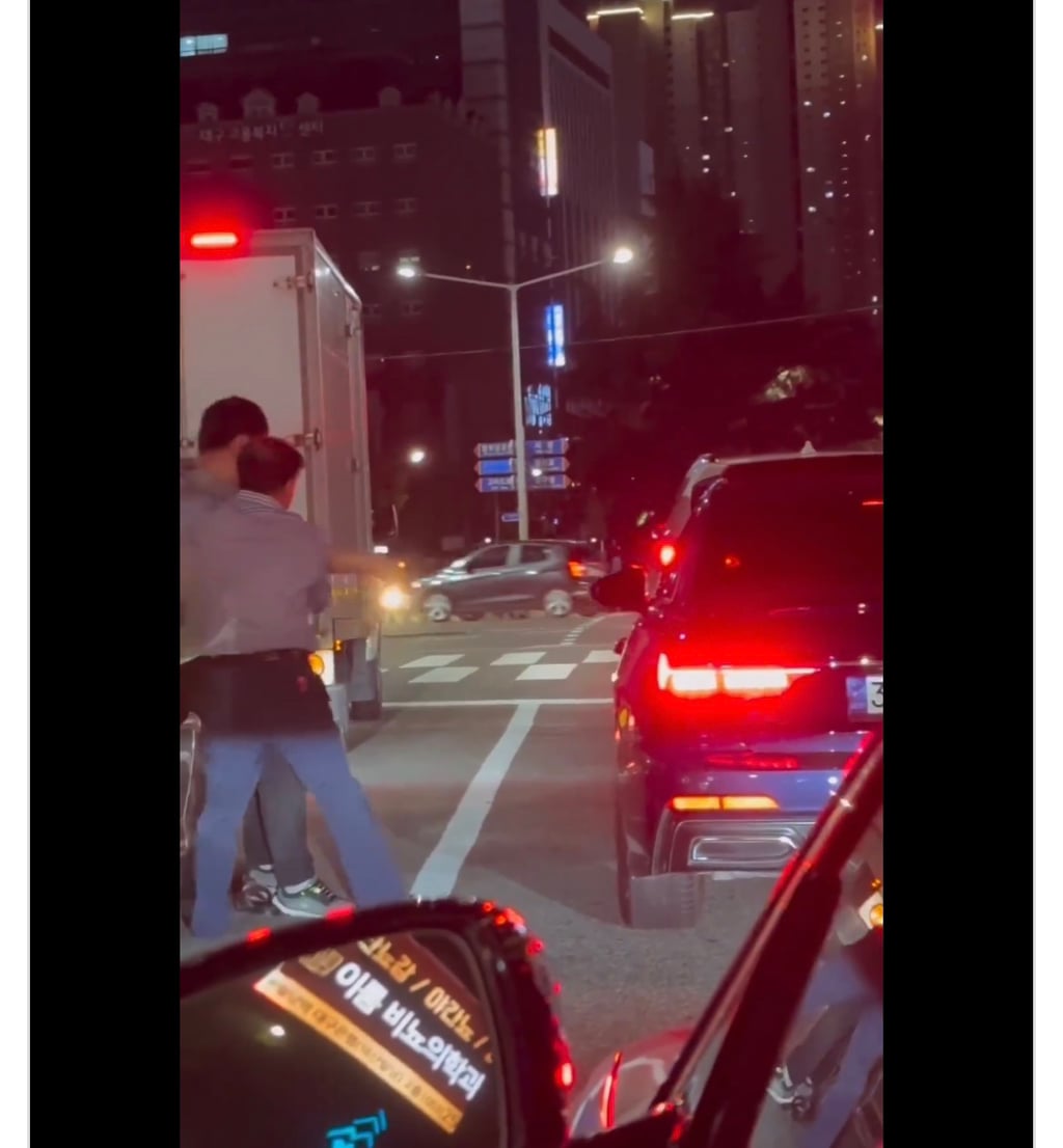 23년도에 난리났었던 옆 차량 여성 머리채 뜯는 지적장애인남