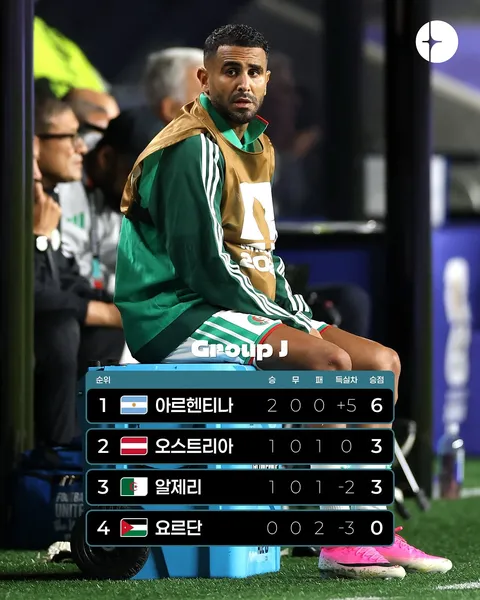 월드컵 J조 2차전 요르단 vs 알제리 경기 결과