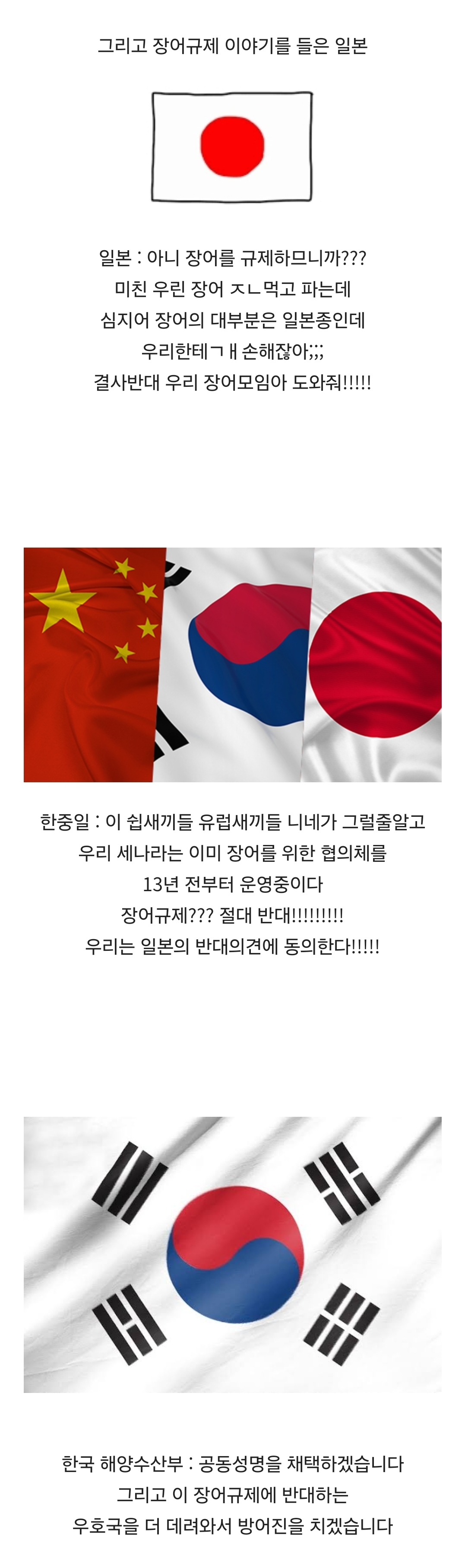 한중일이 한마음 한뜻이 된 장어 보호사건