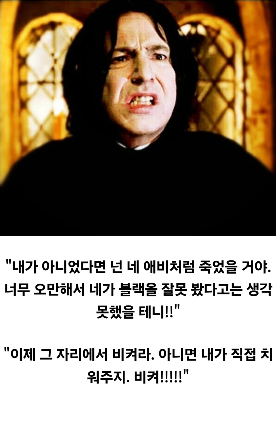 해리포터) 스네이프가 영화에서 가장 미화된 순간