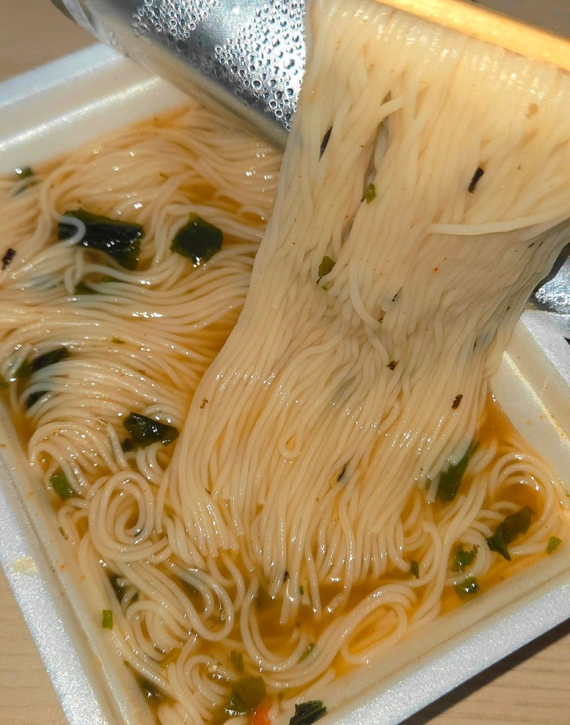 백제쌀국수 멸치맛 불림정도: 15분