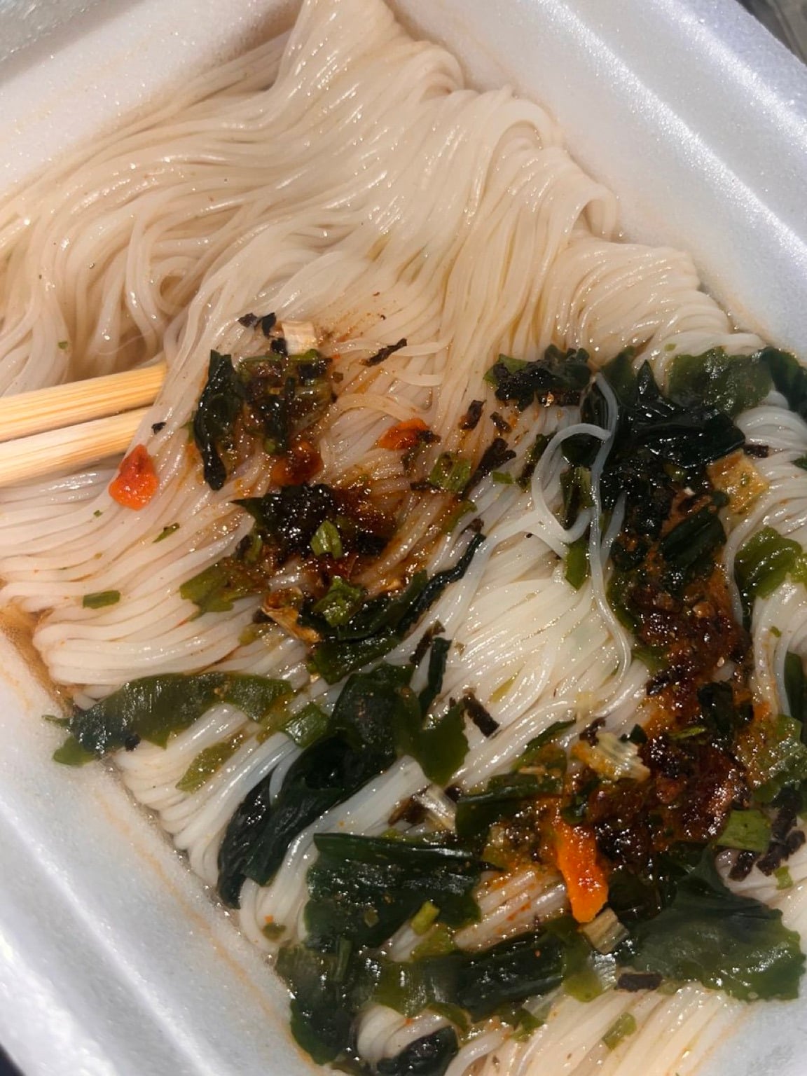 백제쌀국수 멸치맛 불림정도: 15분