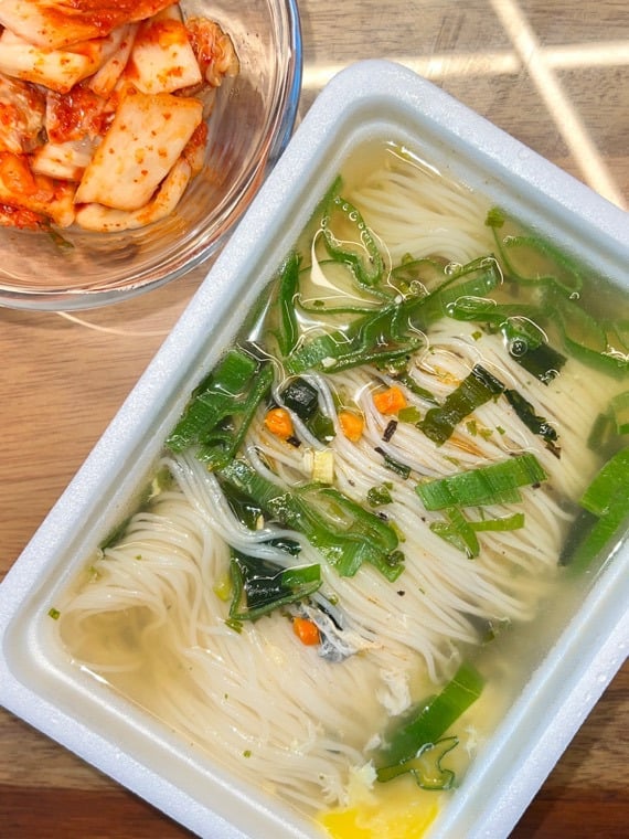 백제쌀국수 멸치맛 불림정도: 15분