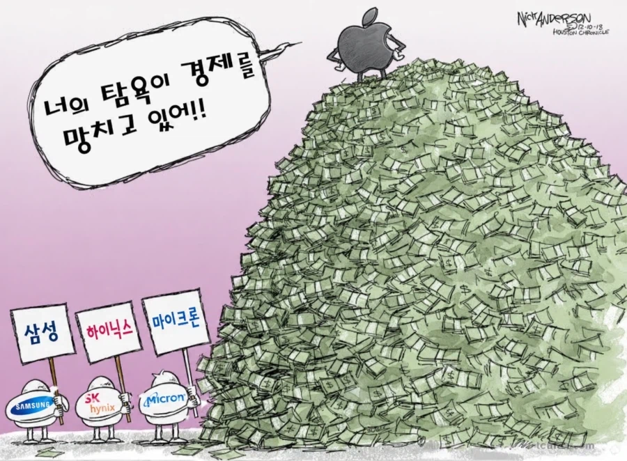 애플, 빅테크들 : ㅎㅎ 시장논리에 따라야지 왜들그래?