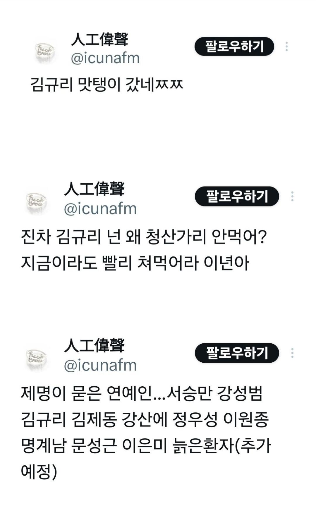 배우 김규리 악플러 참교육