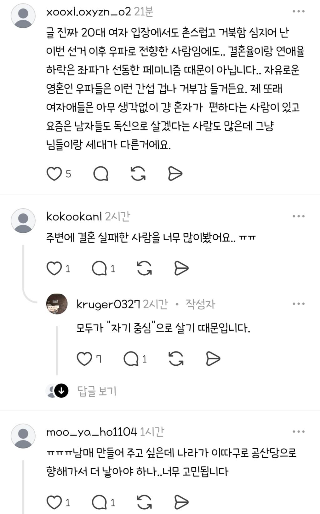 사랑하는 대한민국의 청년 여러분