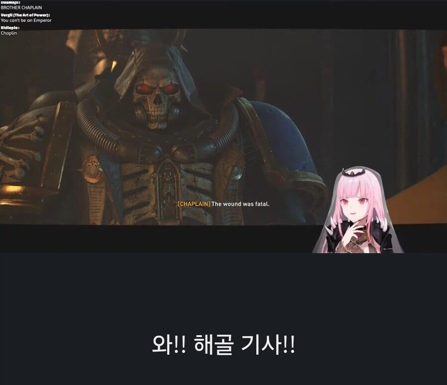 스페이스마린2로 워해머 처음 본 버튜버의 반응.JPG