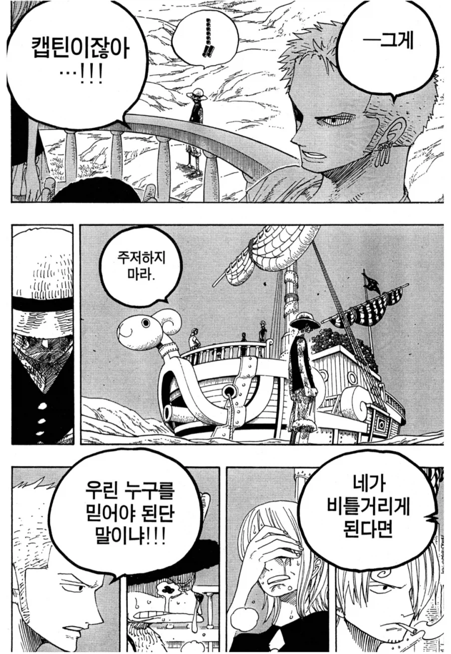 원피스 루피가 동료의 능력을 판단하는 두가지 기준