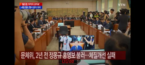 문체부의 축협 특별감사/여야의 축협 맹폭