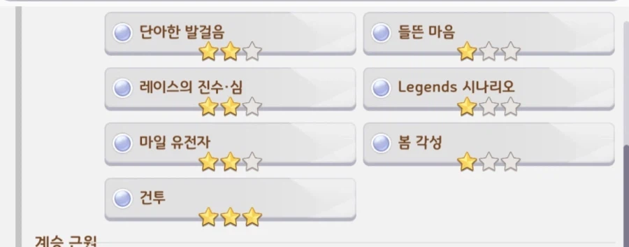 말딸) 자율로 돌린 조부들 적당한거 고르고 부모작할까