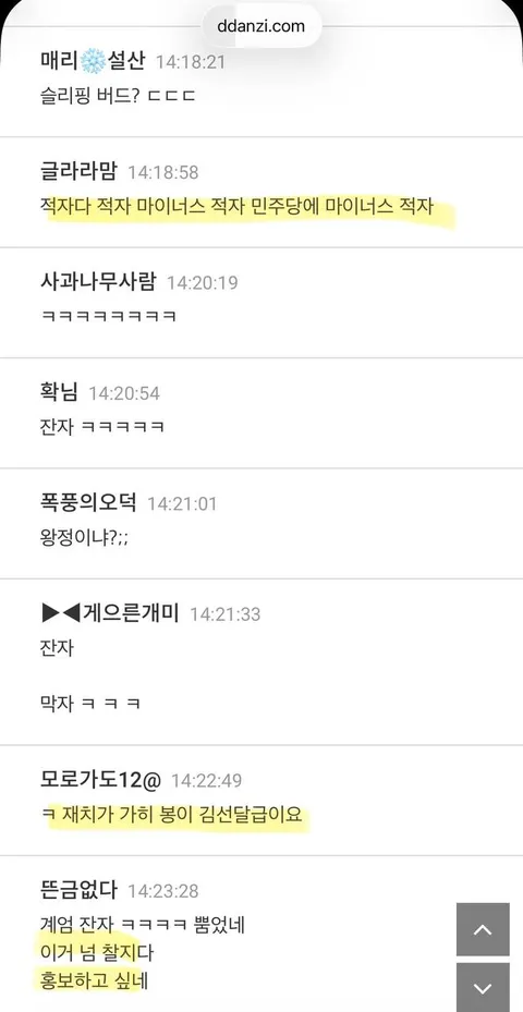 딴지에서 긁혀버린 민주적자 김민석